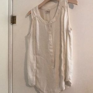 Cream Tank Top Blouse
